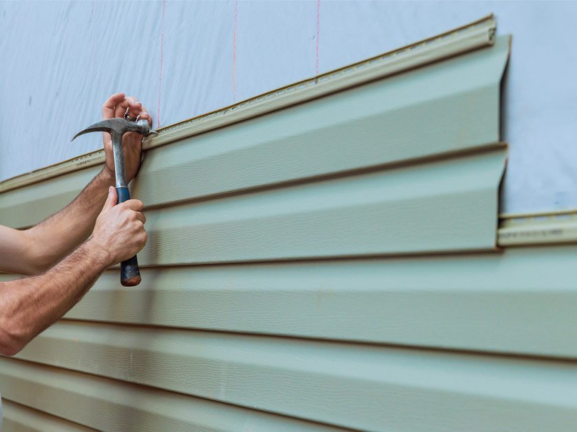 Full siding replacement home
